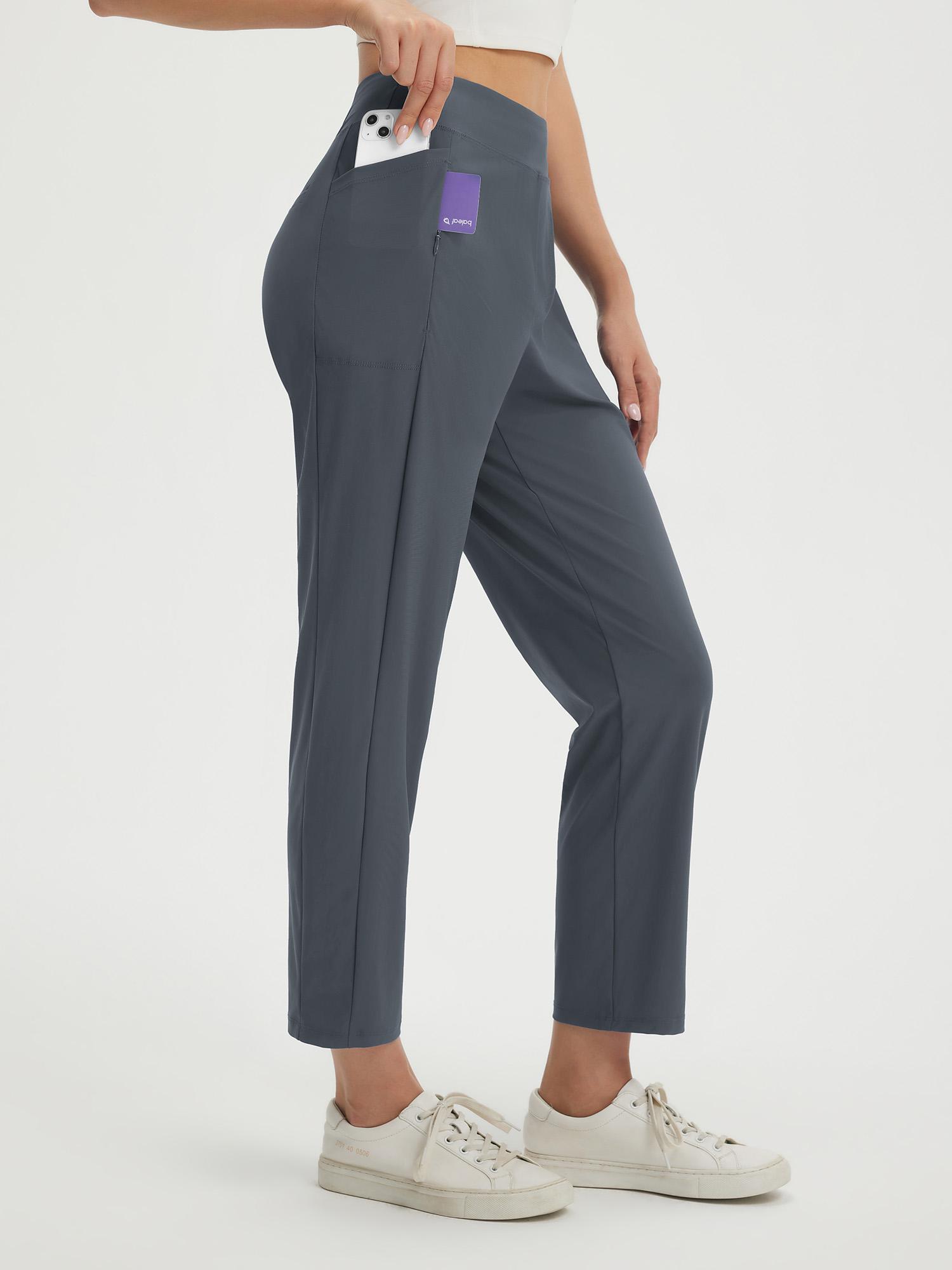 25" Ankle Length Pull On Travel Pants (Petite)