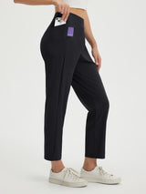 25" Ankle Length Pull On Travel Pants (Petite)