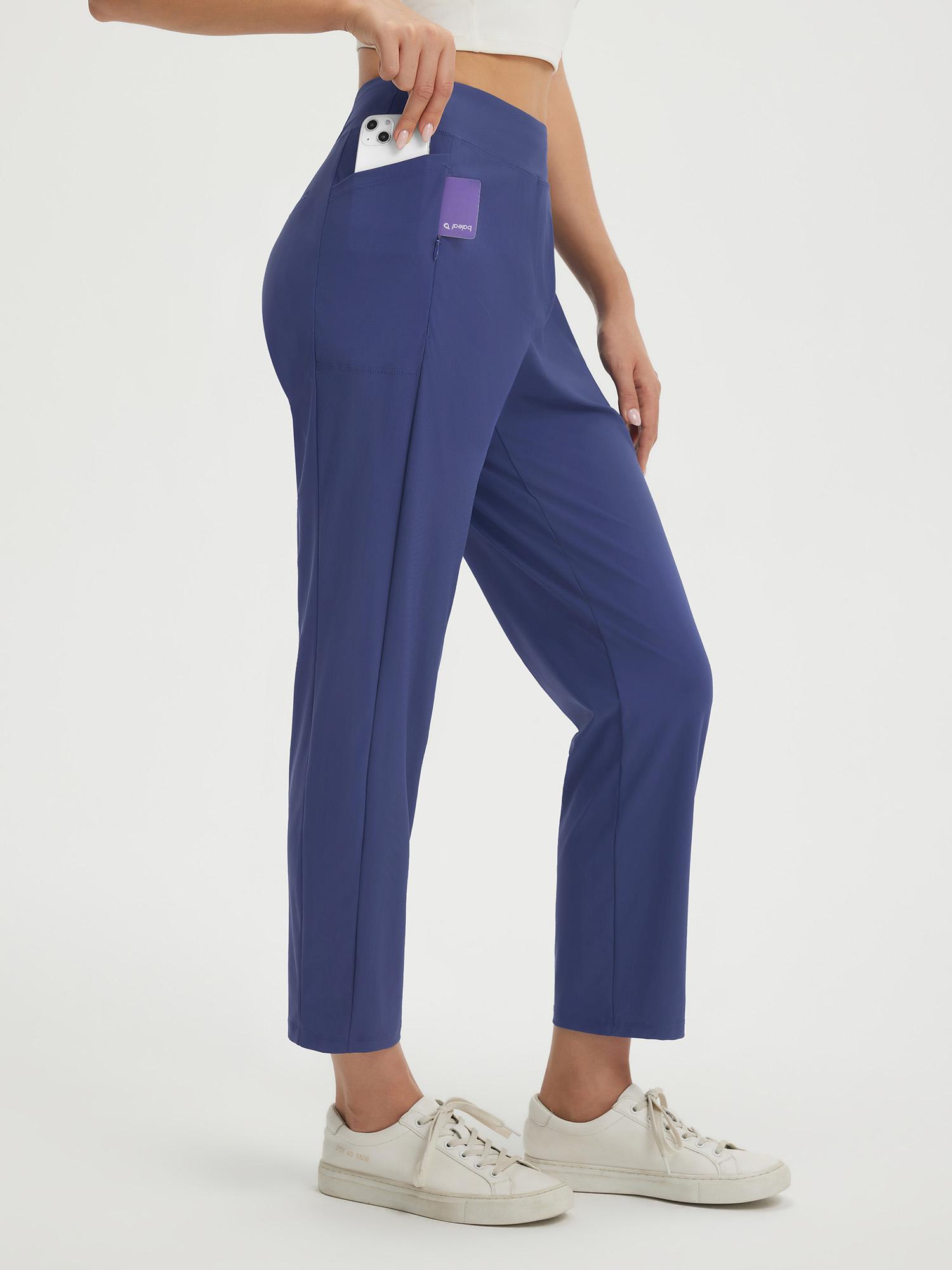25" Ankle Length Pull On Travel Pants (Petite)