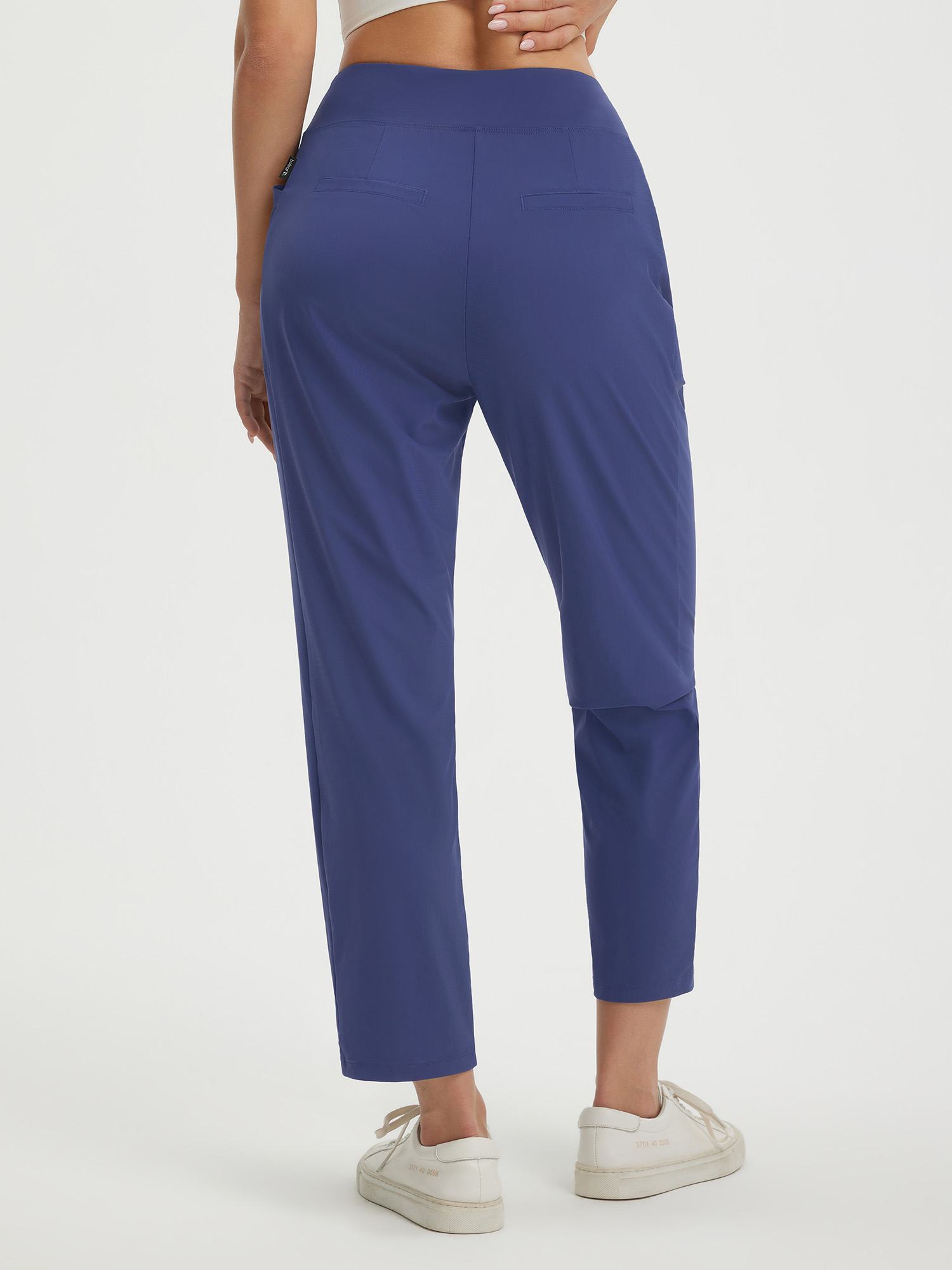 25" Ankle Length Pull On Travel Pants (Petite)