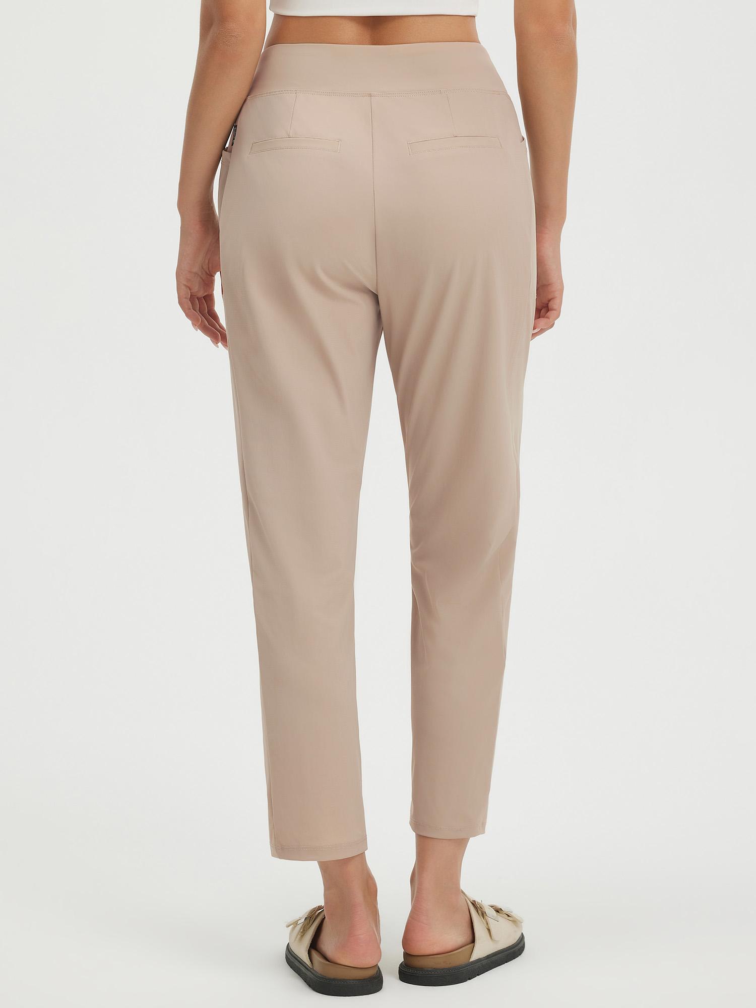 25" Ankle Length Pull On Travel Pants (Petite)