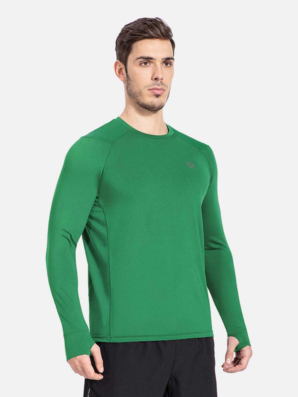 Men's Crewneck Slim-Fit Long Sleeve Top