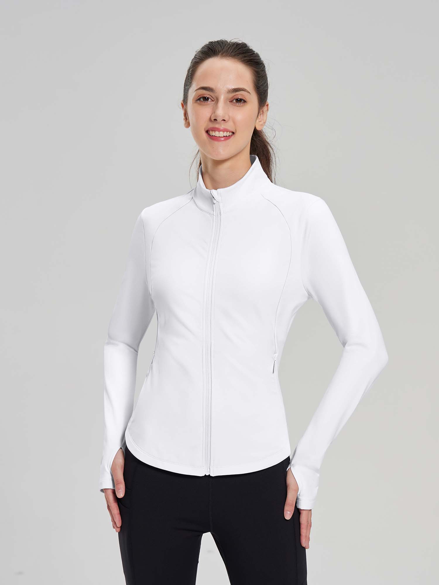 Women's Crossover Hem Fleece Cycling Jacket