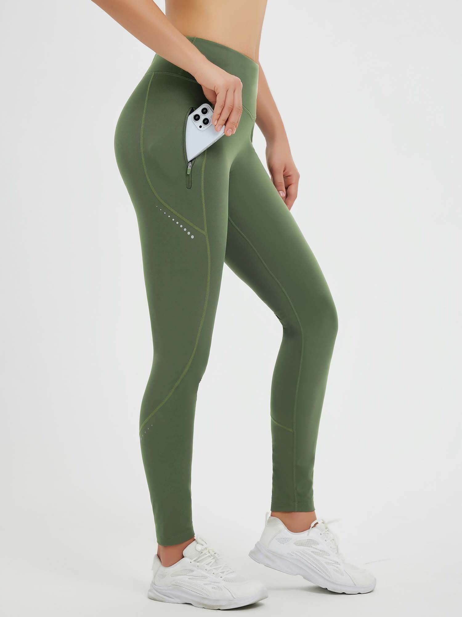 bicycle leggings womens Waterproof Seamless Fleece Cycling Leggings | High-Waist