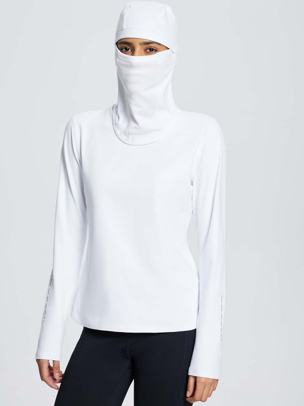 Detachable Hood Fleece-Lined Base Ski Top
