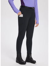baleaf Girls Riding Pants, Fleece Winter Breeches Full Seat Silicone Kids Horseback Equestrian Zipper Pocket Tight