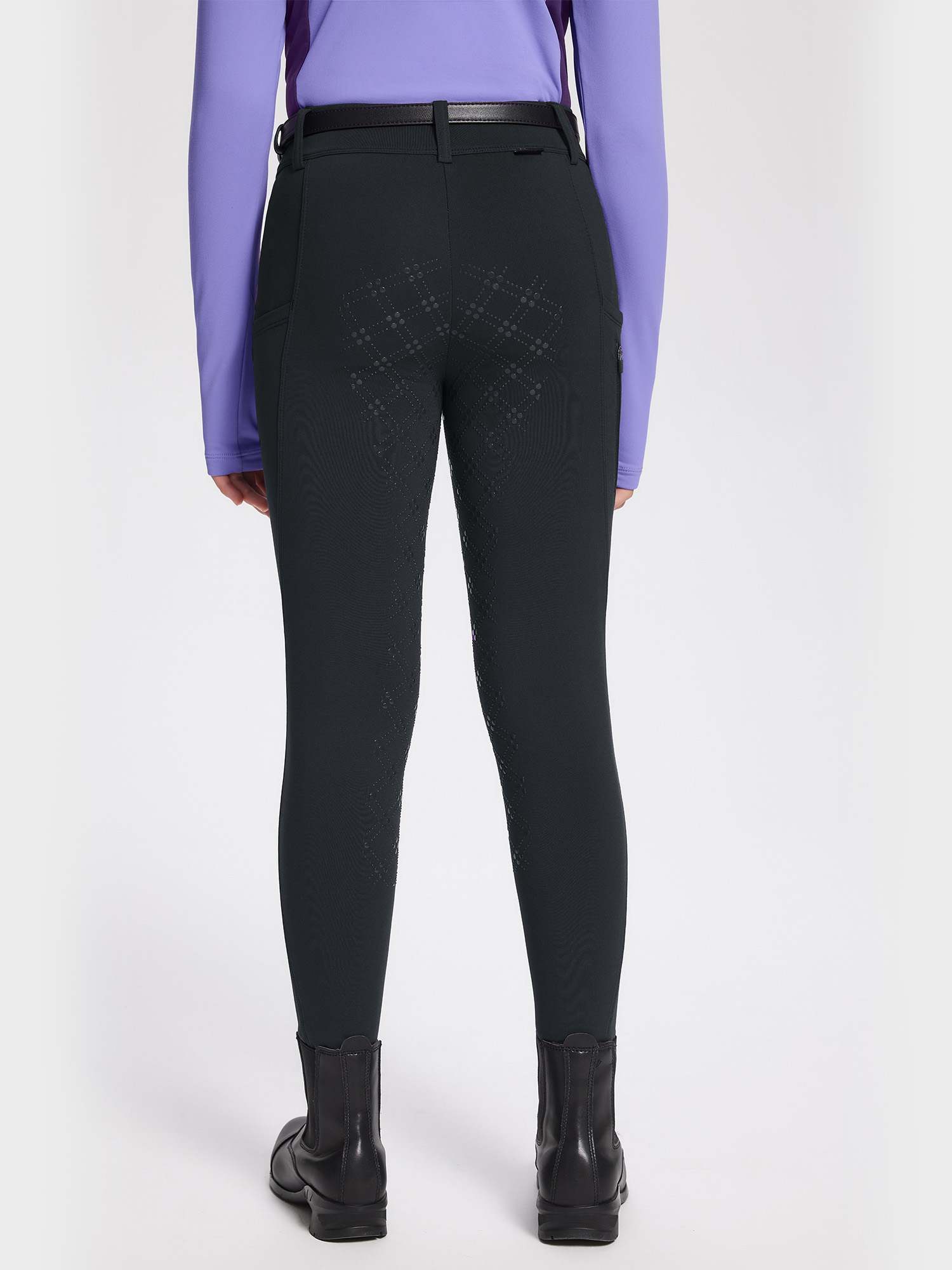 baleaf Girls Riding Pants, Fleece Winter Breeches Full Seat Silicone Kids Horseback Equestrian Zipper Pocket Tight