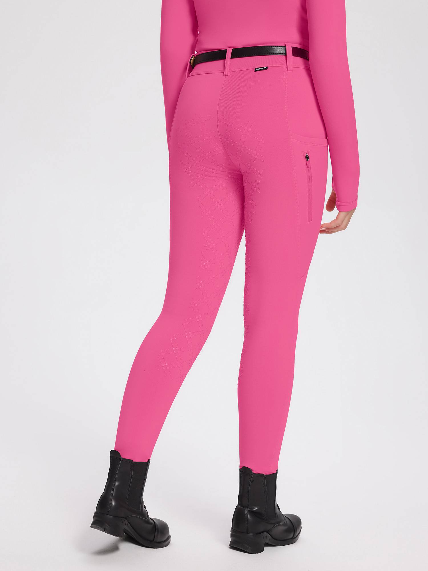 baleaf Girls Riding Pants, Fleece Winter Breeches Full Seat Silicone Kids Horseback Equestrian Zipper Pocket Tight