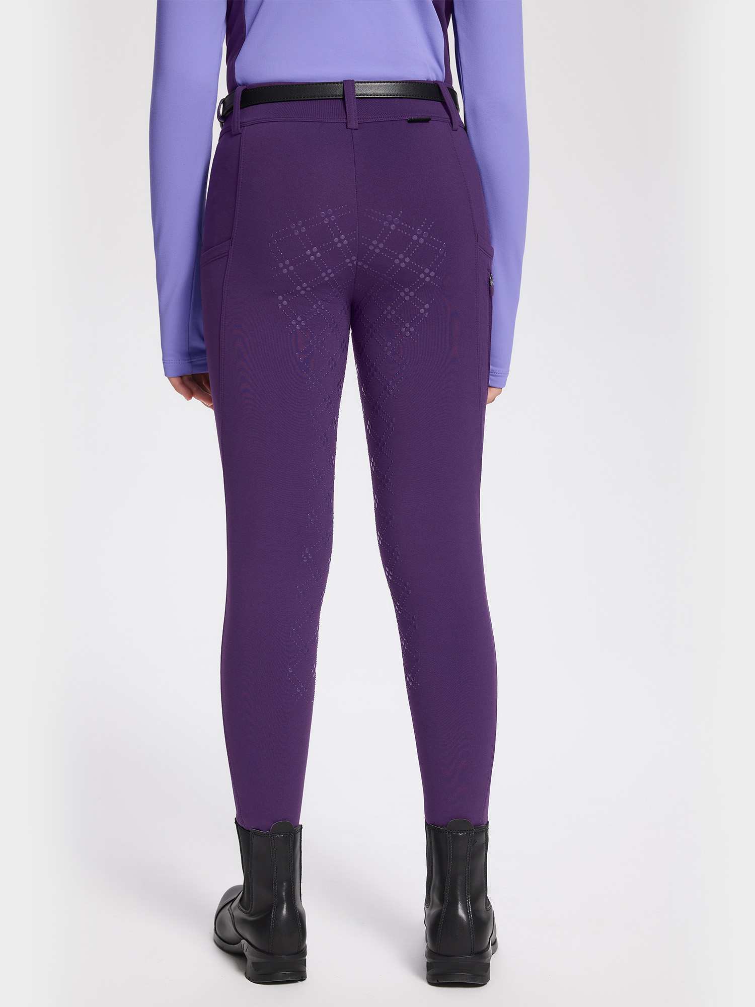 baleaf Girls Riding Pants, Fleece Winter Breeches Full Seat Silicone Kids Horseback Equestrian Zipper Pocket Tight