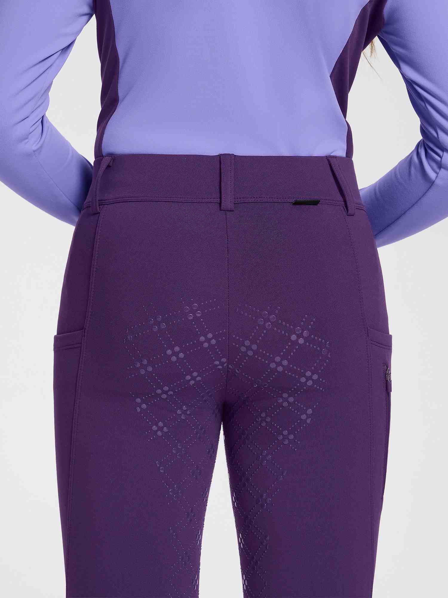 baleaf Girls Riding Pants, Fleece Winter Breeches Full Seat Silicone Kids Horseback Equestrian Zipper Pocket Tight