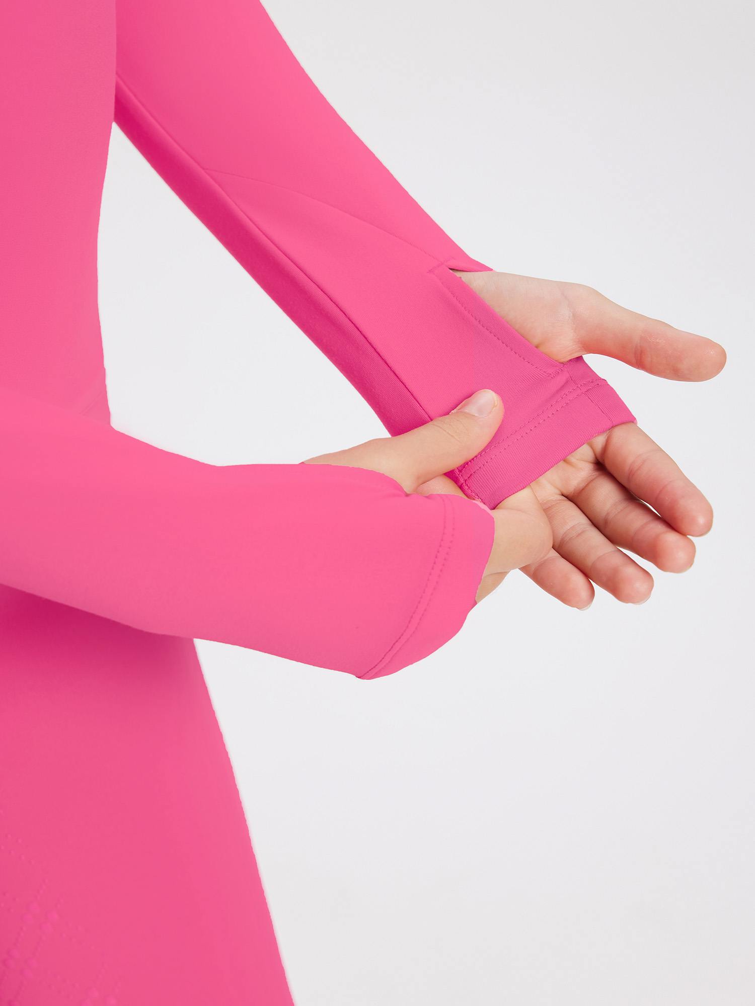 baleaf Girls Long Sleeve Shirts Fleece Jacket Fall Half Zip Pullover Kids Sweatshirts Athletic Thermal Coat