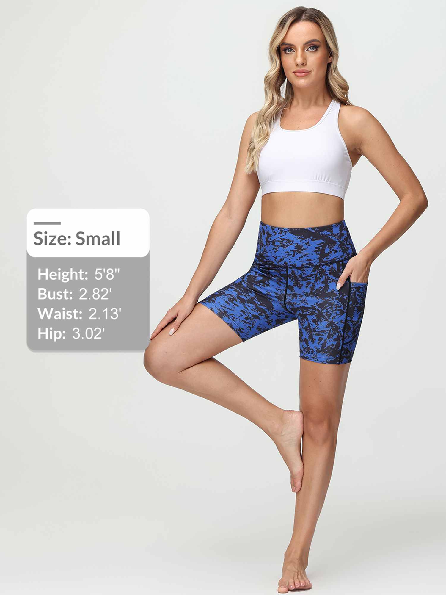 Women's 6" High-Waisted Printed Yoga Shorts