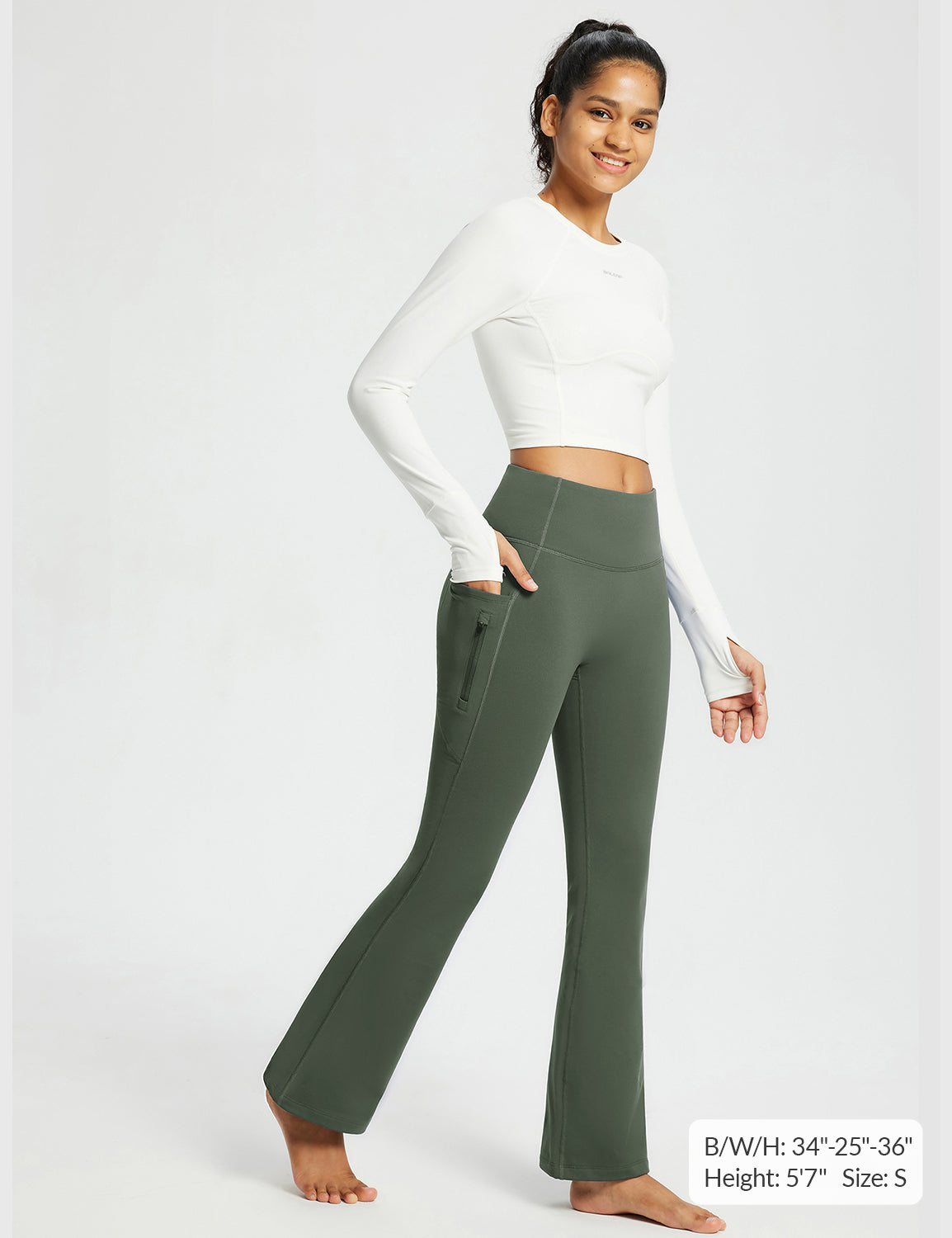 Laureate High-Rise Thermal Flared Pants