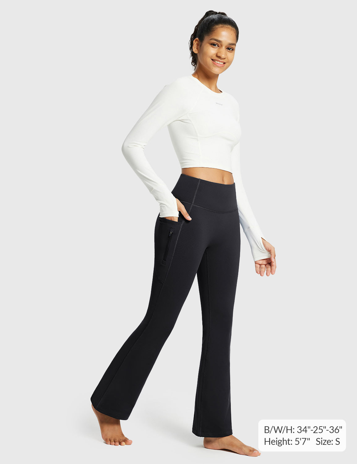 Laureate High-Rise Thermal Flared Pants
