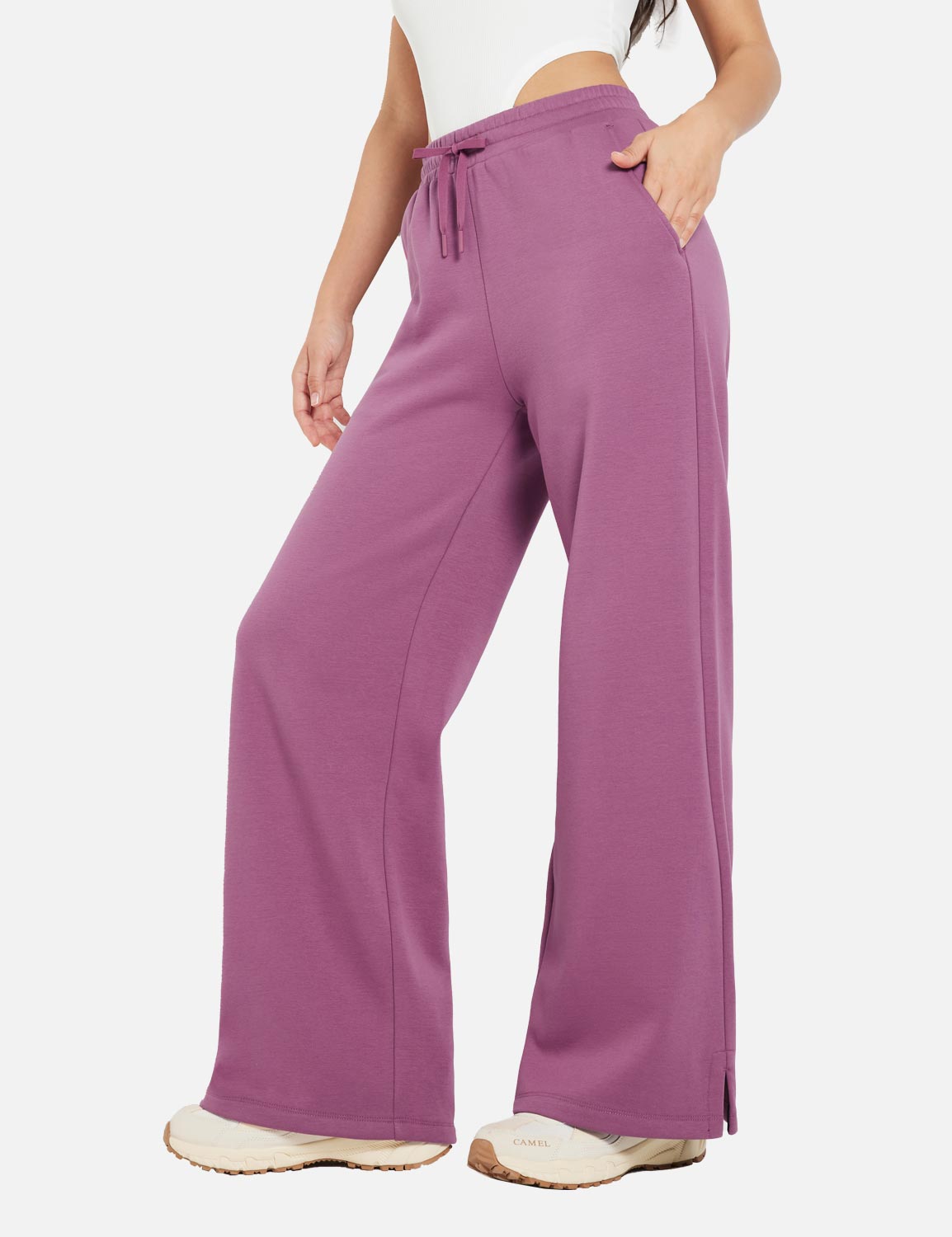 Women's High-rise Open Bottom Fleece Pants - Joylab™ : Target