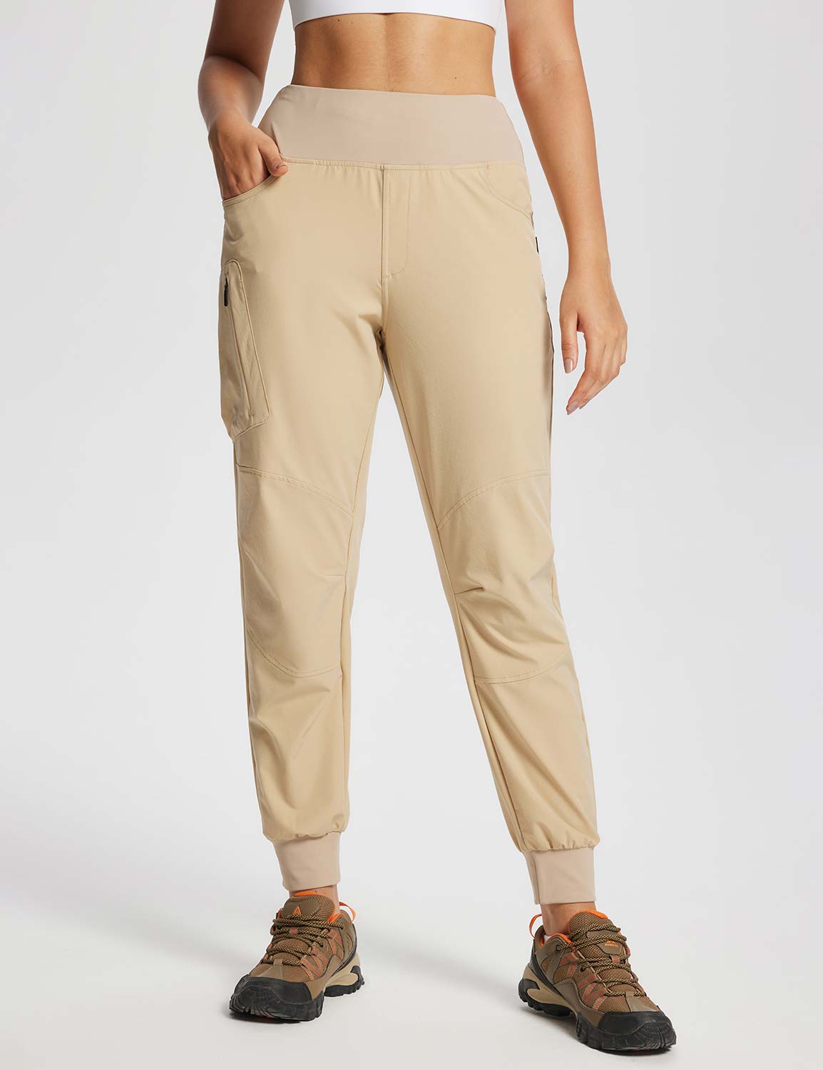 Baleaf BALEAF Womens Golf Pants with Pockets Stretch Slim High Waist Quick  Dry