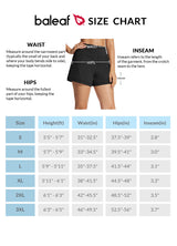 Laureate 3.5" Hiking Athletic Shorts  Size Chart