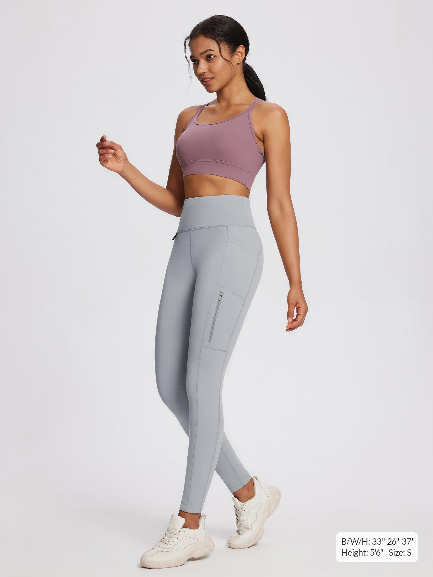Laureate High-Rise Zipper Pockets Thermal Leggings