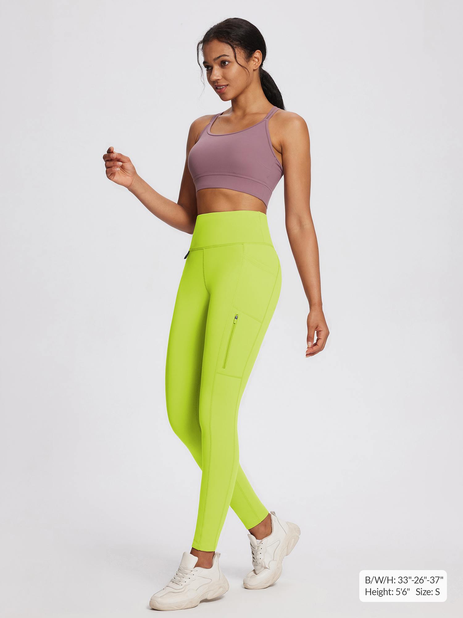 Laureate High-Rise Zipper Pockets Thermal Leggings