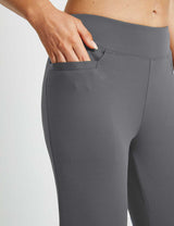 Baleaf Women's Active Yoga Capri Pocketed Walking Crop Pants dbh008 Storm Front Detail