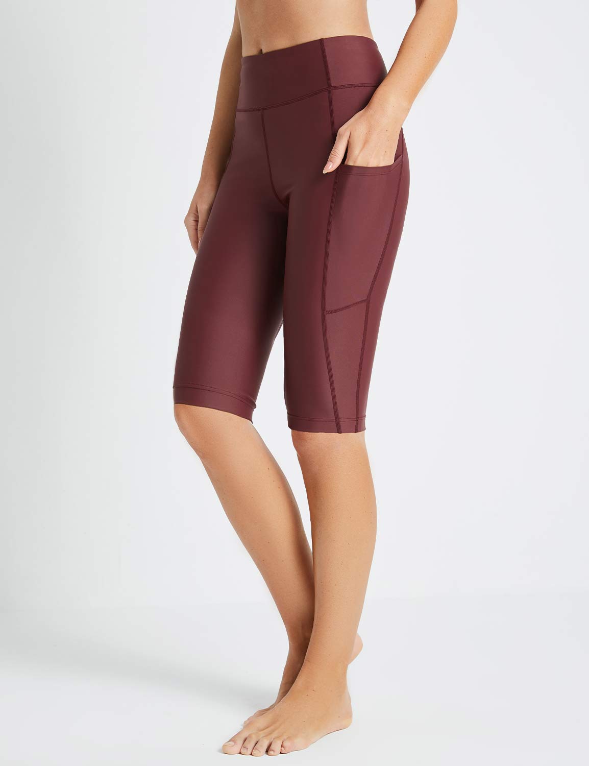 Flyleaf UPF50+ High Rise Swim Shorts Zinfandel Side