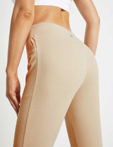 Baleaf Women's Active Yoga Capri Pocketed Walking Crop Pants dbh008 Doeskin Detail
