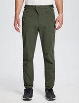 Baleaf Men's Flyleaf Water-Resistant Pocketed Cycling Pants dai039 Rifle Green Main