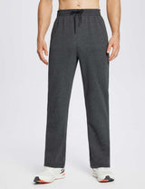 Baleaf Men's Evergreen Cotton Thermal Sweatpants dbd078 Dark Grey Main
