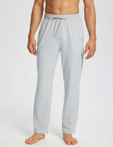 Baleaf Men's Evergreen Cotton Cargo Sweatpants dbh071 Grey Main