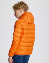 Baleaf Kid's Hooded Puffer Jackets dga066 Orange Back