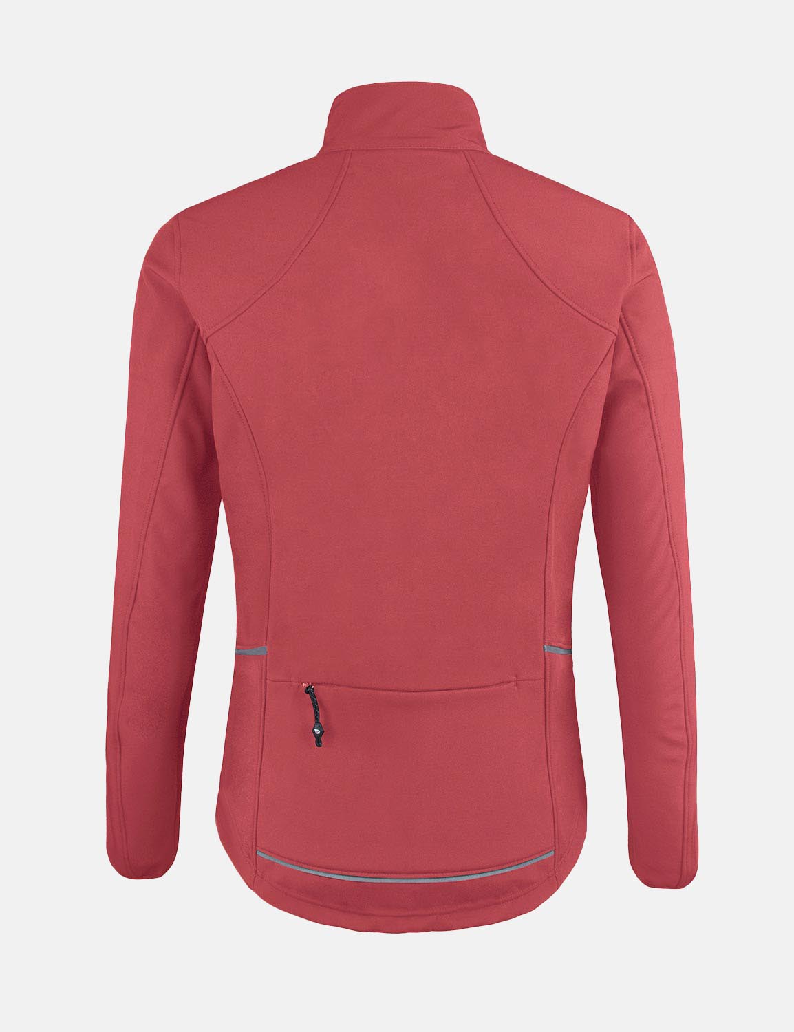 Baleaf Women's Wind- & Waterproof Thermal Long Sleeved Cycling Jacket aaa464 Poppy Red Back