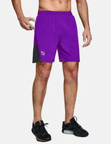 Baleaf Men s 7  Mesh Paneled & Pocketed Running Shorts abd160 purple main