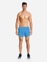 Baleaf Men's 3'' 2-in-1 High Cut Mesh Split-Leg Basic Running Shorts abd161 Light Blue full