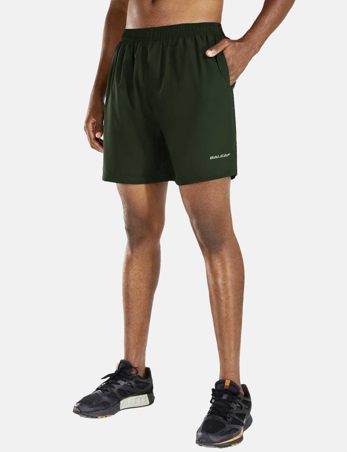 Baleaf Men's 5'' Light-WeightBaleaf Men's 5'' Light-Weight Quick Dry Fully Lined Shorts abd215 Army Green Main