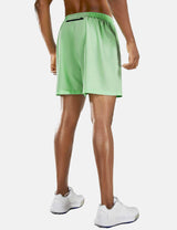 Baleaf Men's 5'' Light-Weight Quick Dry Fully Lined Shorts abd215 Light Green Back
