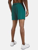 Baleaf Men's 5'' Light-Weight Quick Dry Fully Lined Shorts abd215 Teal Back