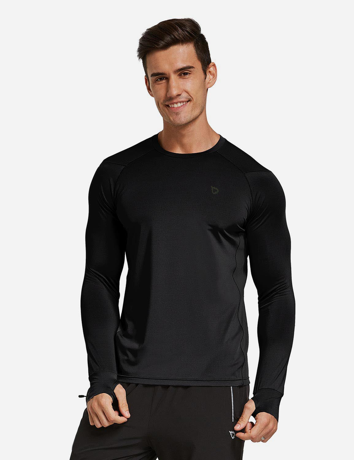 Baleaf Men's Bodyfit Tagless Long Sleeved Workout & Gym Shirt – Baleaf ...