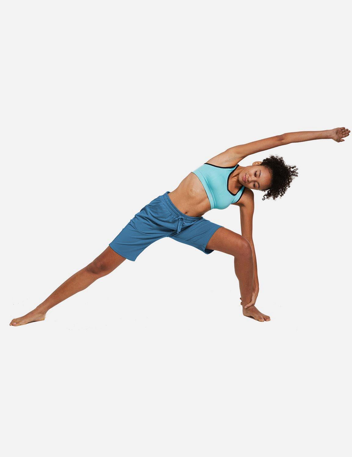 Pantalones cortos de bermudas de gran altura de hoja perenne