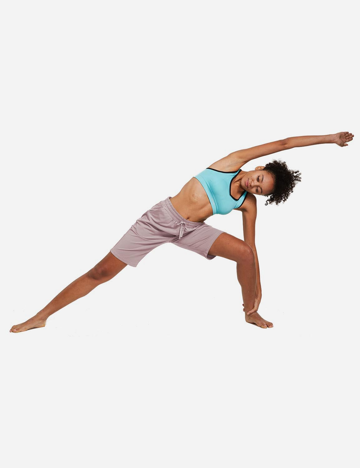 Baleaf Women's Cotton Pocketed Bermuda Jogger & Weekend Shorts abh104 Burnished Lilac Full