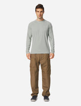 Baleaf Men's UPF50+ Long Sleeved Loose Fit Casual T-Shirt aga002 Gray Full