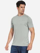Baleaf Men's UPF50+ Crew-Neck Casual T Shirt aga014 Gray Side