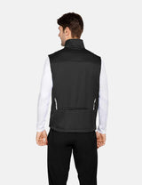 Baleaf Men's Lightweight Wind & Waterproof Pocketed Outdoor Vest aga100 Black Back
