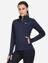 Baleaf Women's Laureate Thermal Water-Resistant Jacket cai039 Eclipse Front