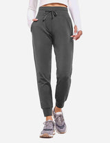 BALEAF Women's Joggers Pants Athletic Running Pants Tapered Quick Dry Jogger  with Pockets Black Small