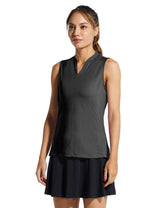 Baleaf Womens UPF40+ Quick-Dry Collarless V Neck Tank Top cfa002 Black Main