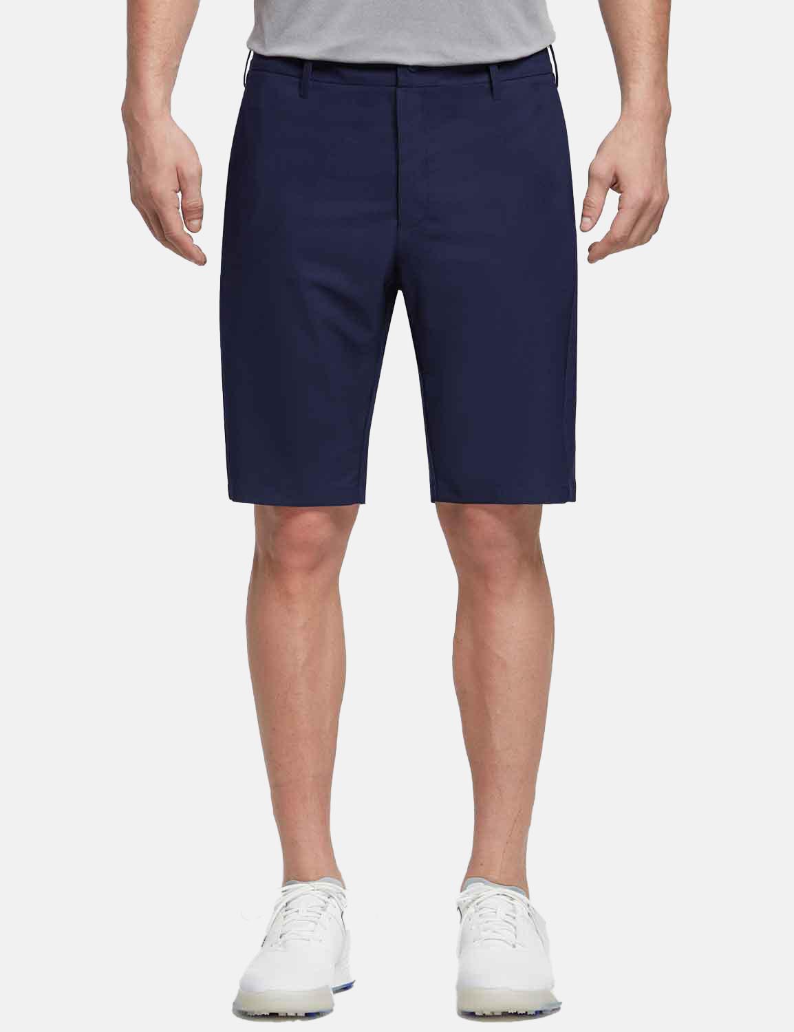 Baleaf Men's 10' UPF 50+ Lightweight Golf Shorts w Zipper Pockets cga005 Medieval Blue Front