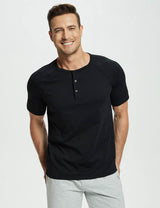 Baleaf Men's Short-Sleeve Henley T-Shirt (Website Exclusive) dbd067 Jet Black Main