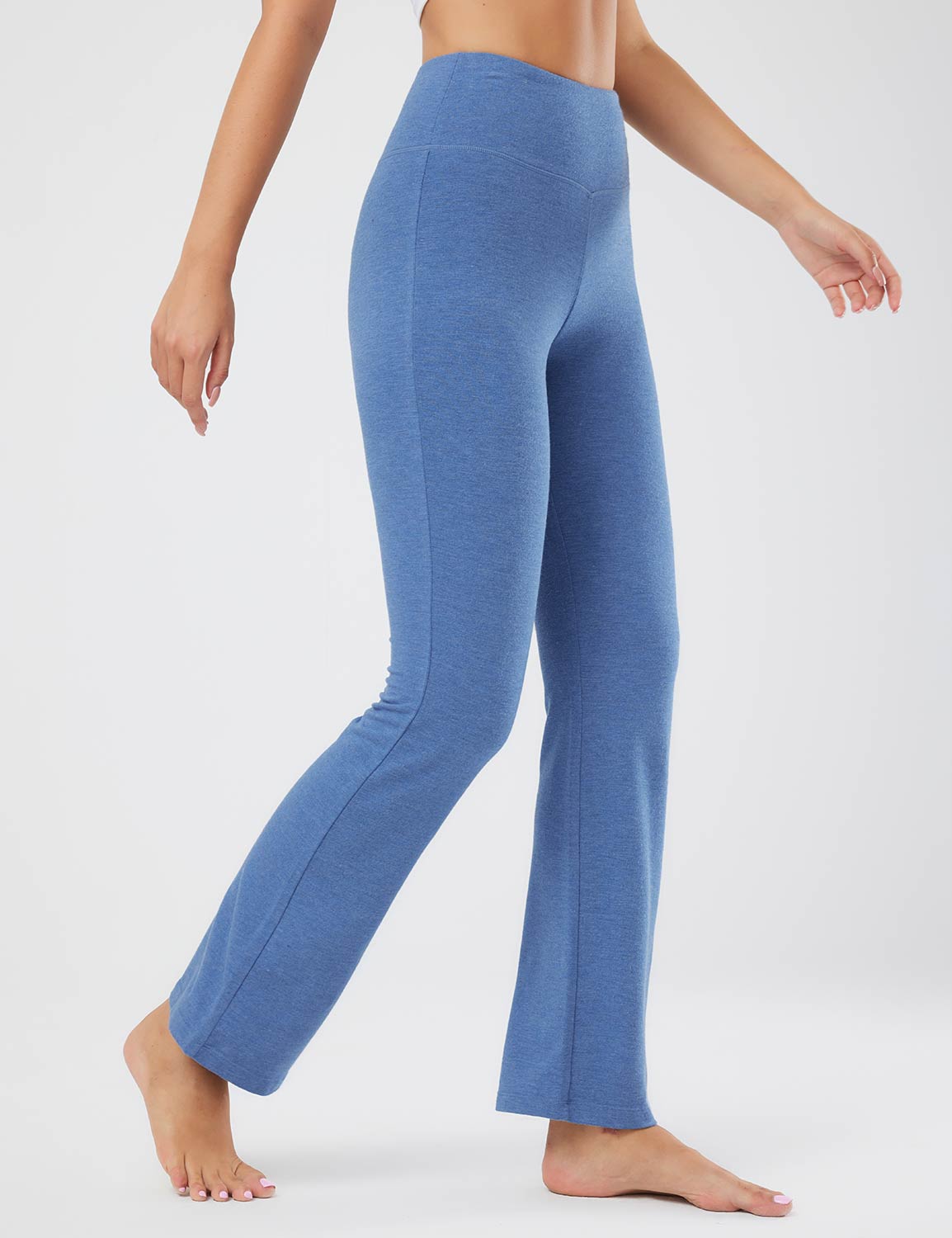 Baleaf Women's Evergreen Modal Bootcut Pants（Website Exclusive）dbh084 Blue Side