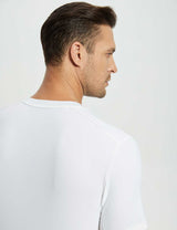 Baleaf Men's Laureate UPF50+ Short-Sleeve Top dfa017 Lucent White Details