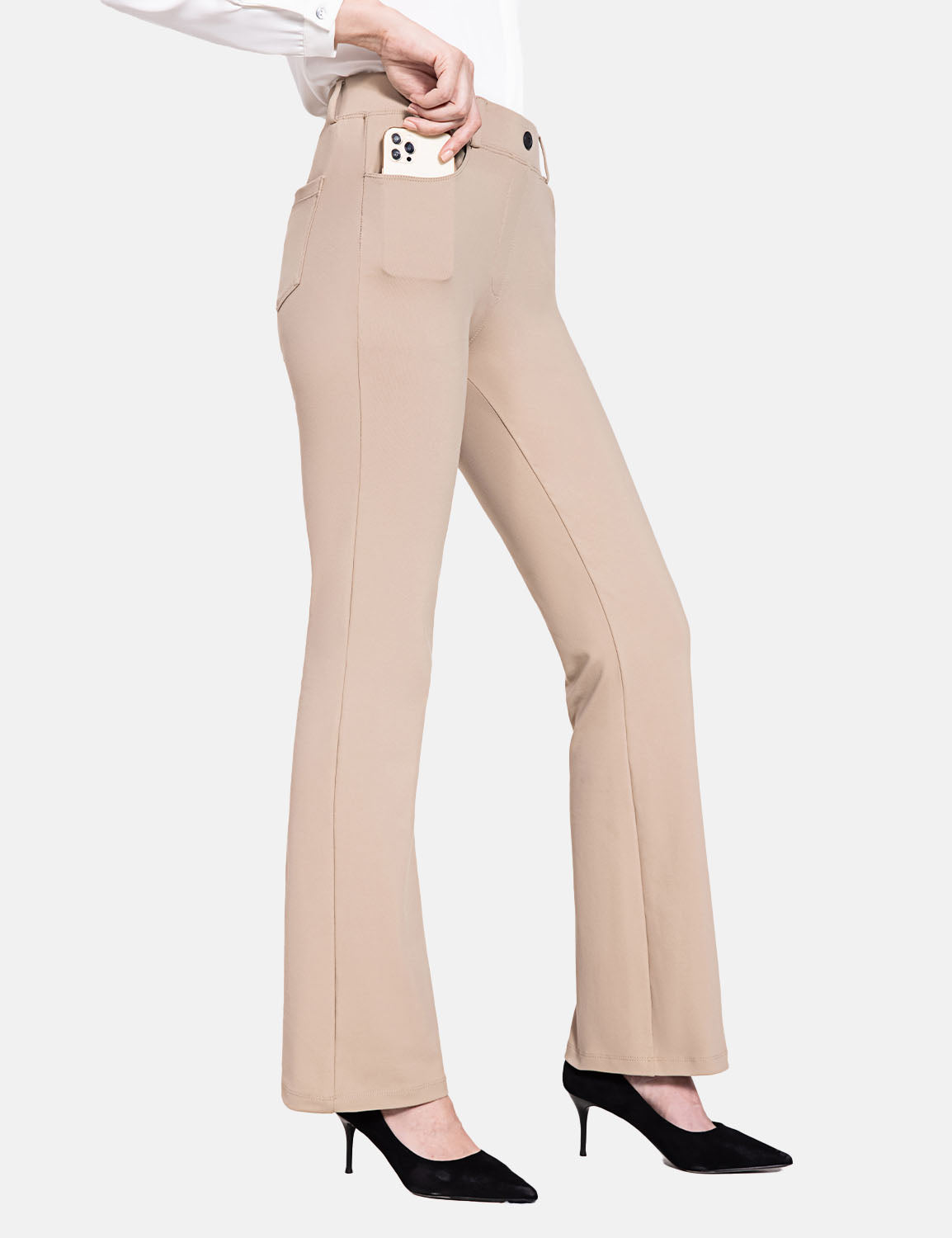 Baleaf Women's Flyleaf 29 /31  Bootcut Pants cbh050 Weathered Teak Side